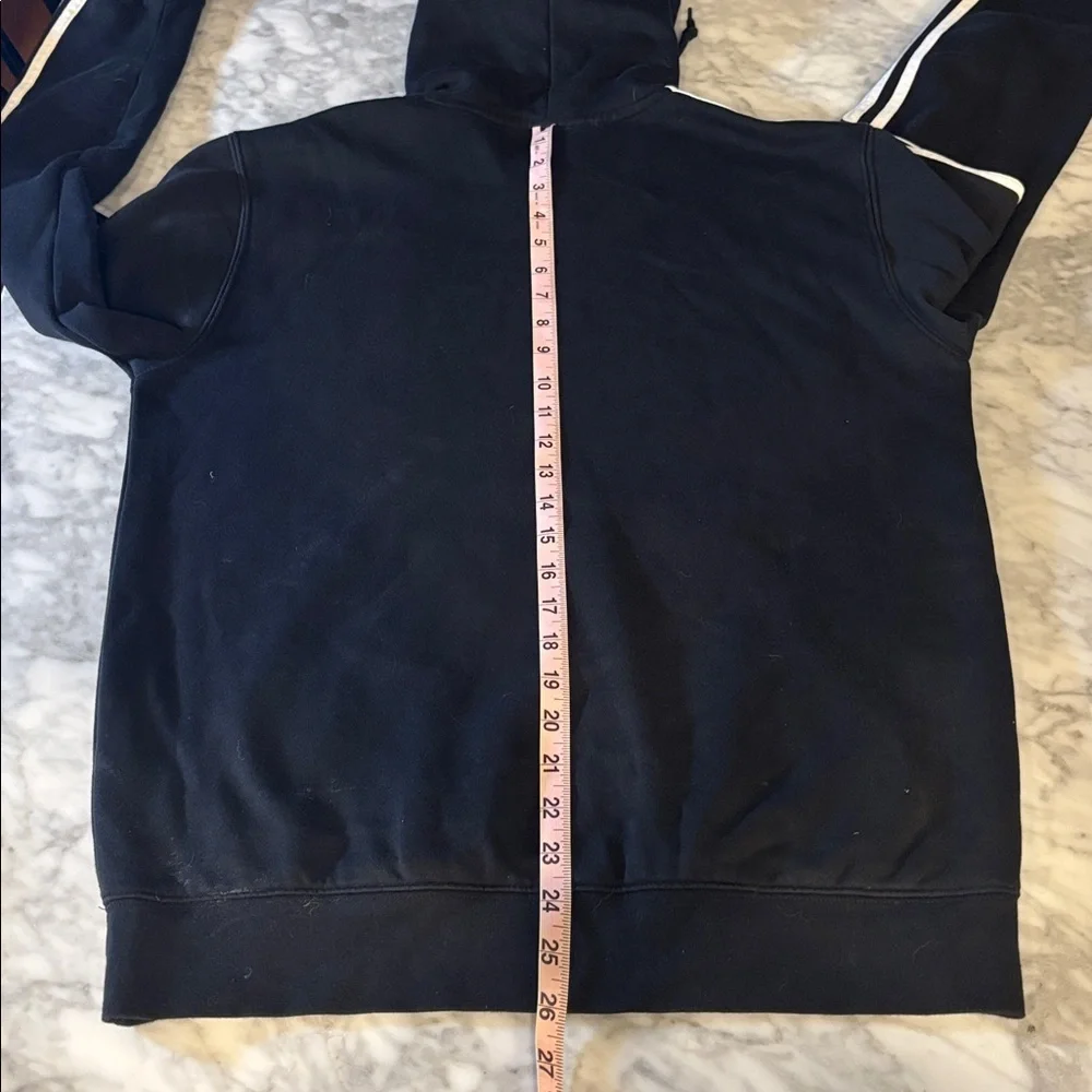 Adidas OG Men's Black Hoodie with White Accents